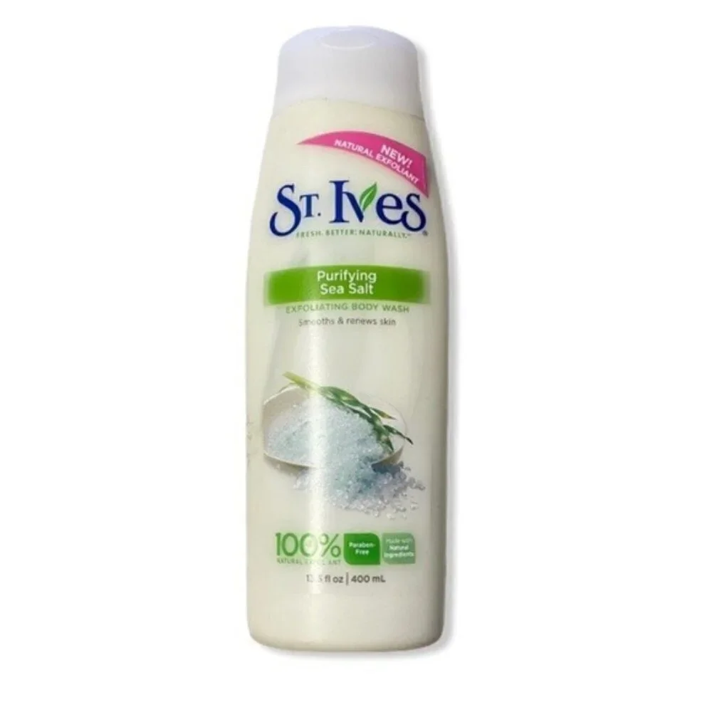 ST. IVES PURIFYING SEA SALT EXFOLIATING BODY WASH 13.5 FL OZ